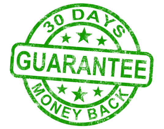 30 Day Satisfaction or Money Back Guarantee