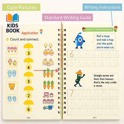 Velora™ Magic Practice Copybook Kit (4 Books)