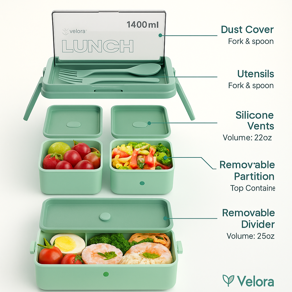 Velora™ LeakLock Lunch Box